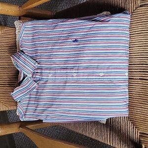 Ralph Lauren, multicolored,  stripped button-down,  long sleeve shirt. Size XL